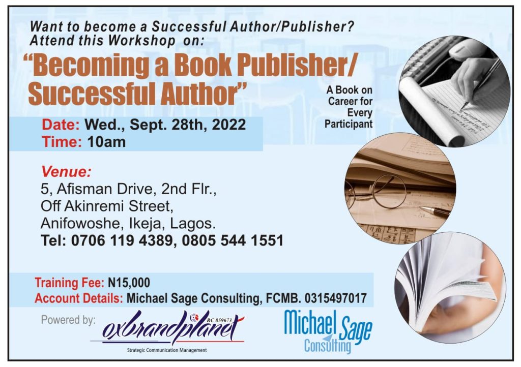 Oxbrand Planet holds on one-day workshop on publishing