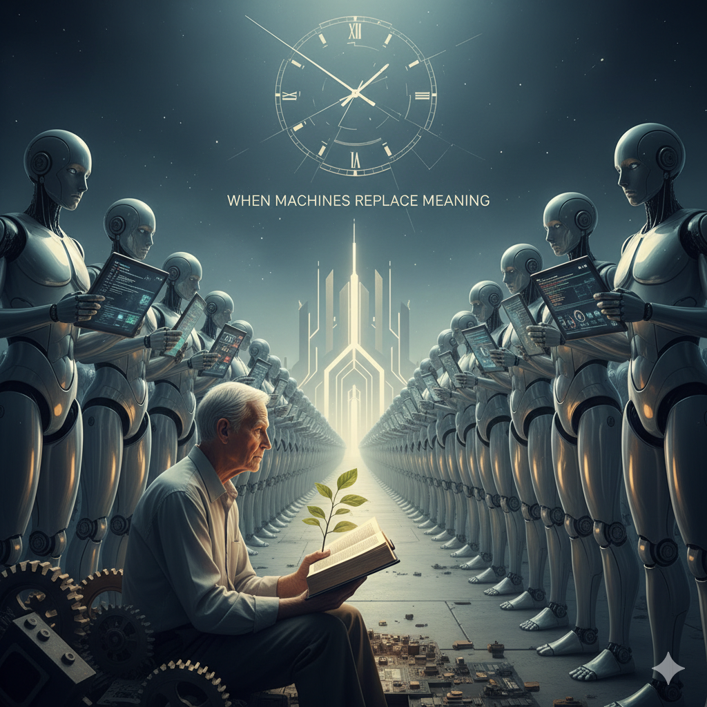 When Machines Replace Meaning: Rethinking Humanity, Work, and Faith in the Age of Efficiency