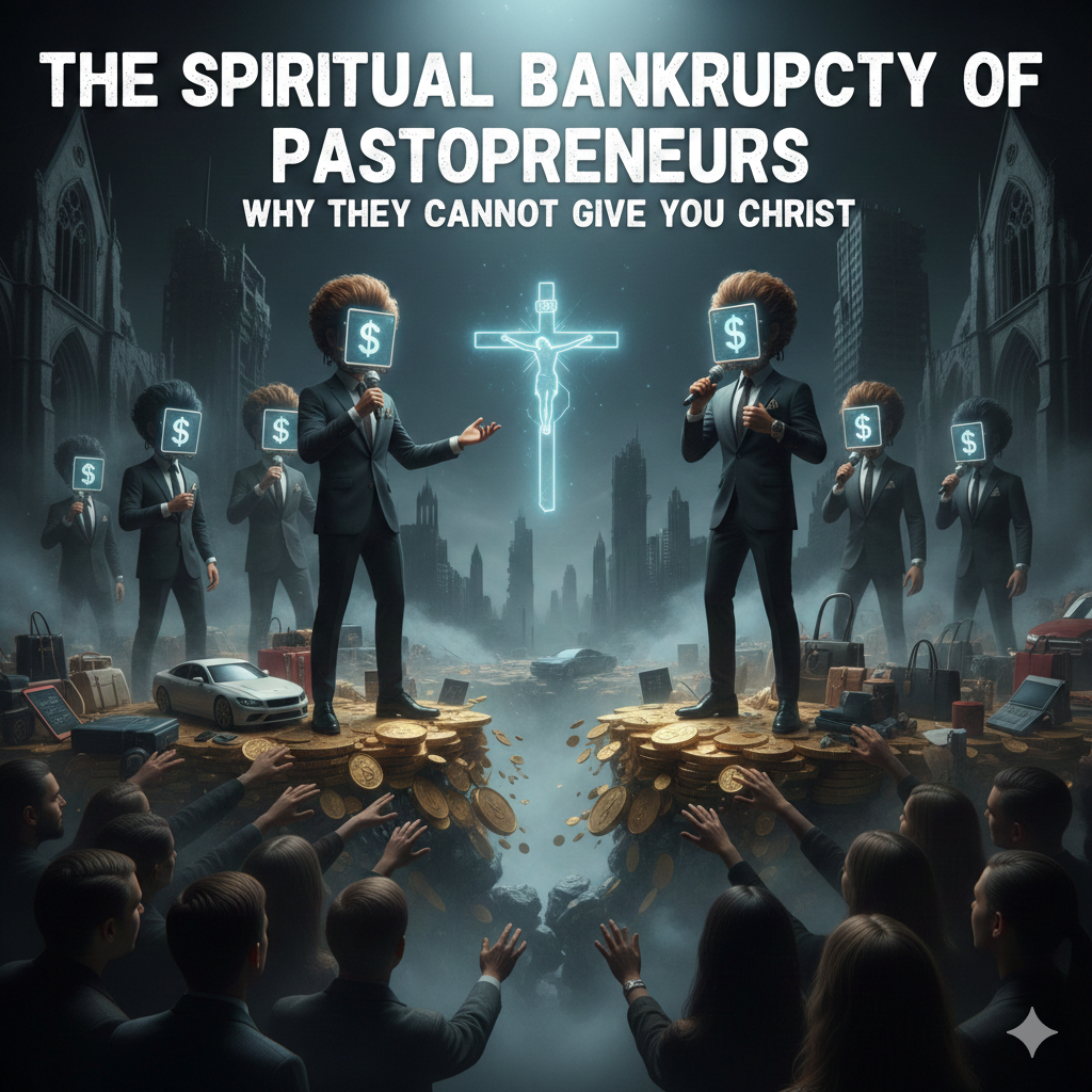 The spiritual bankruptcy of pastopreneurs: Why they cannot give you Christ